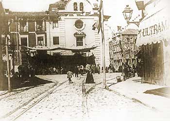 La plaza de la Cebada, 1890