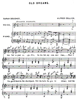 Cellier, song "Old Dreams" (1879)