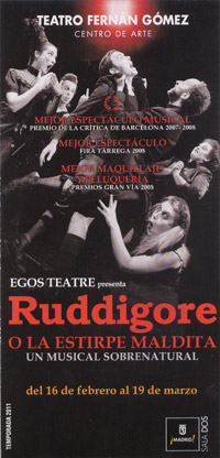 Ruddigore o la estirpe maldita - Egos Teatre / Teatro Fernan Gomez (2011)