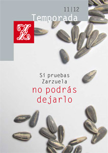 Cartel de presentacion de la nueva temporada 2011/2012 del Teatro de la Zarzuela