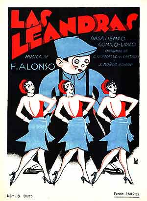 las leandras - original poster (courtesy Rafael Sanchez Alonso)